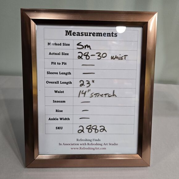 Black Stretch Comfort Pencil Skirt Sm 28-30W Knee Length Geometric Office Career - Picture 2 of 12